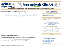 Tablet Screenshot of animalclipart.org