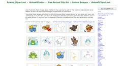 Desktop Screenshot of animalclipart.net