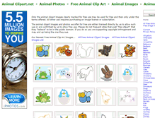 Tablet Screenshot of animalclipart.net
